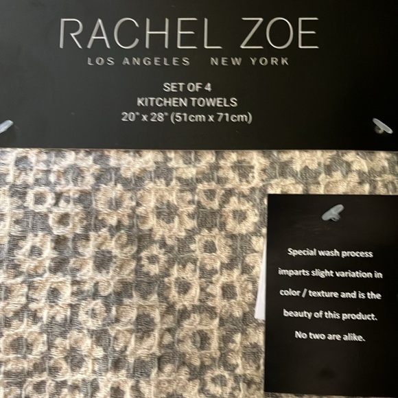 Rachel Zoe Dish Towels (4) NWT - Picture 2 of 9